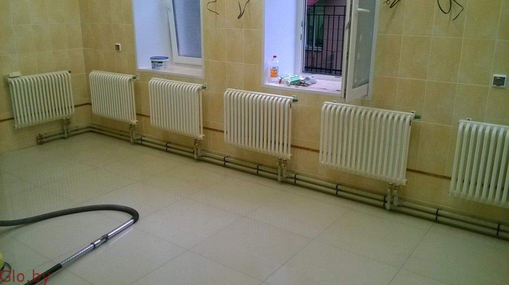 Монтаж радиаторов отопления в загородном доме в Могилеве