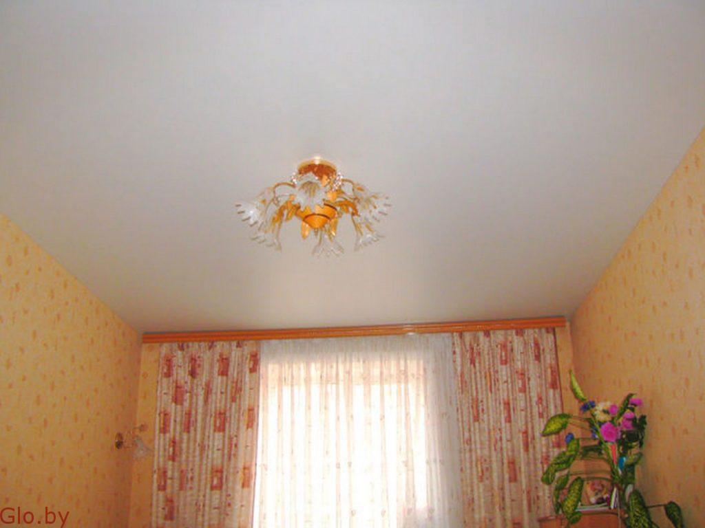 Натяжной потолок сатиновый с установкой в Могилеве