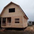 Дом проект Полесье 6х8 м из бруса