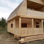 Дома из бруса Артем 6 на 8 установка в Лунинецком р-не Дома из бруса Артем 6 на 8 установка в Лунинецком р-не