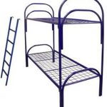 Купить кровати металлические двухъярусные с лестницами