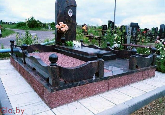 Памятник+Благоустройство. Работы на Колодищанском кладбище