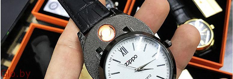 Часы-зажигалка Zippo мужские новые.